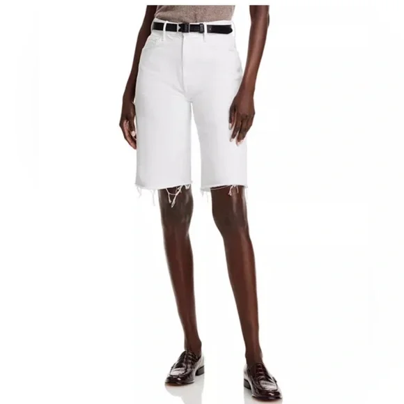 New MOTHER The Maven Bermuda Fray Shorts Sz 25 - Picture 12 of 12